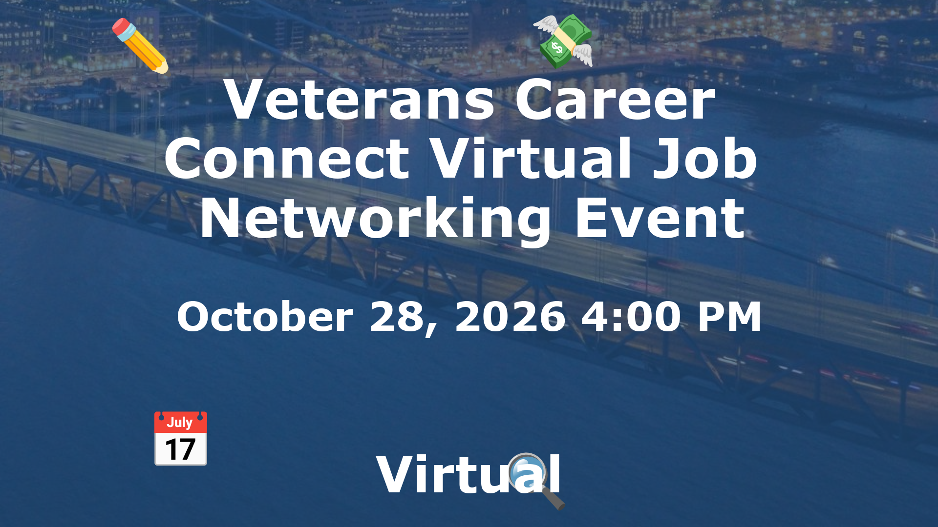 Veterans Career Connect Virtual Job  Networking Event event image